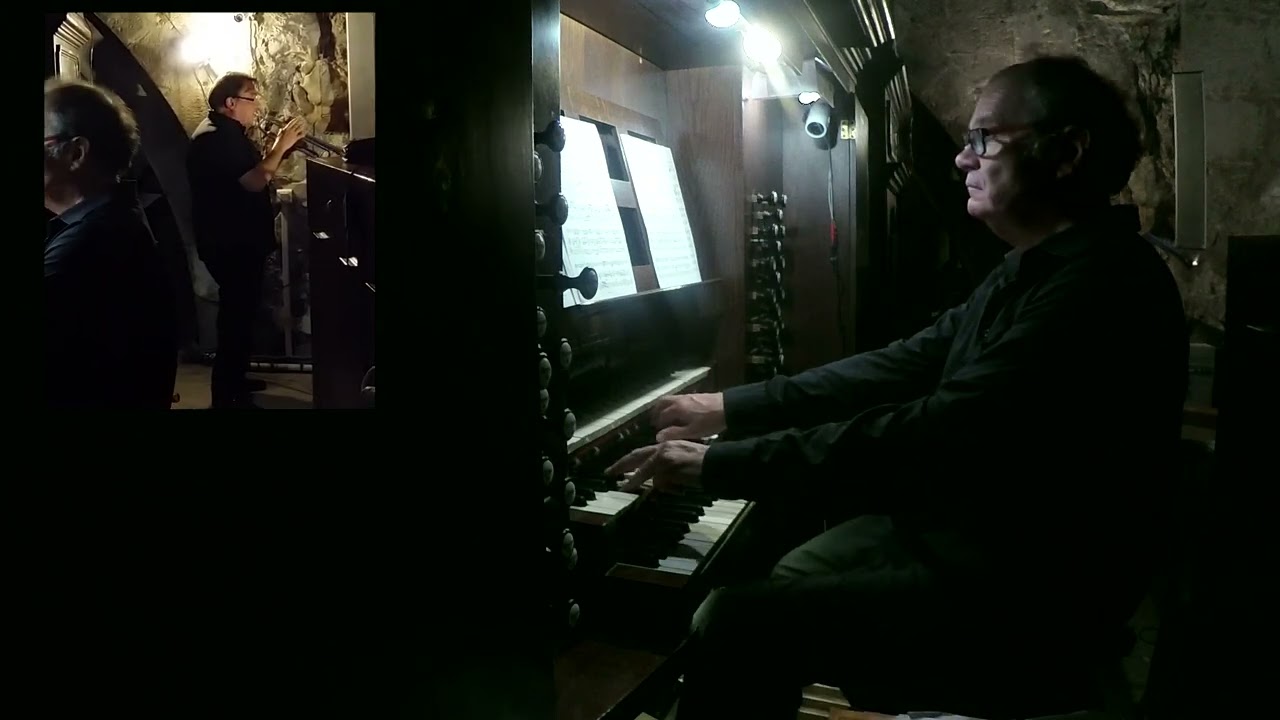 Tomaso Albinoni : Concerto in C major op.2 n.10 (trumpet & organ) - (André Henry, Laurent Fievet)