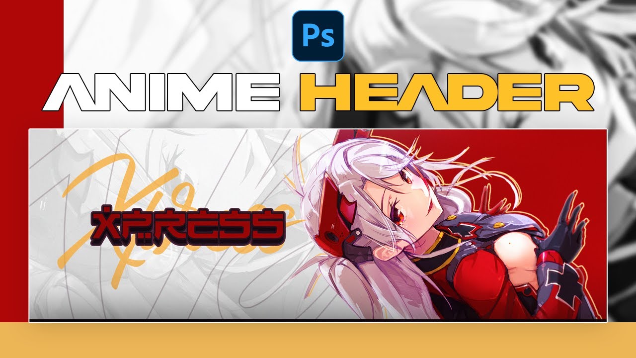PS Tutorial: 1 Minute Anime Banner in Photoshop