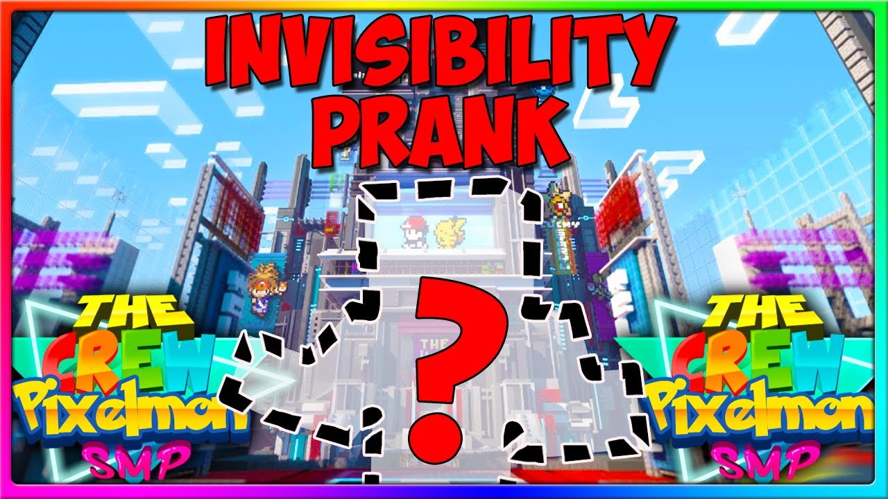Crew Pixelmon SMP - INVISIBILITY PRANKING THE SERVER | Episode 4 (Minecraft Pokemon Mod)