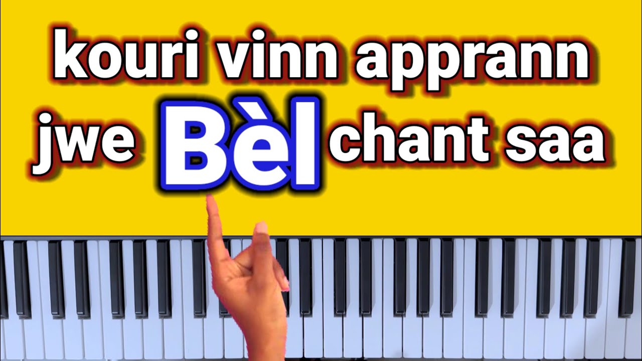 koman jwe 23 français chant desperance sou piano ’, bénis  soit le jour où j’ai fait Choix de Jésus
