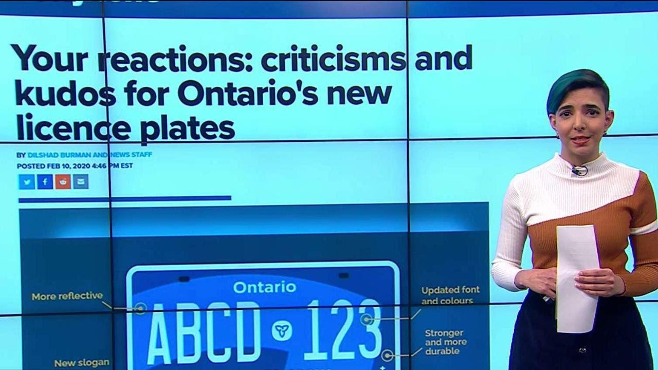 Reaction to Ontario's new licence plate