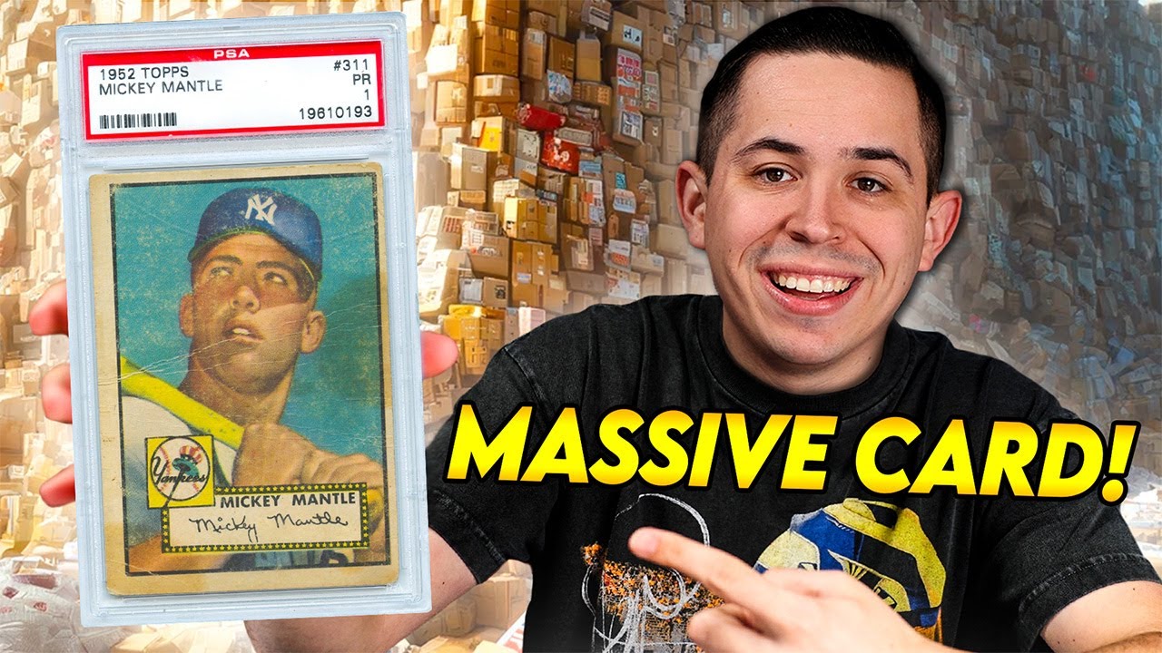 I Bought a HUGE 1952 Topps Mickey Mantle in this CRAZY Sports Card Mailday 🤯