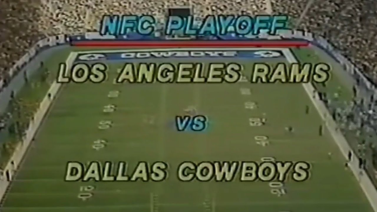 1979 Dallas Cowboys vs Los Angeles Rams NFC Divisional Playoffs (Broadcast+George Allen Commentary)