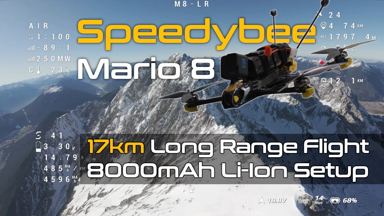 Speedybee Mario 8 | Дальность действия 17 км, аккумулятор 8000 мАч