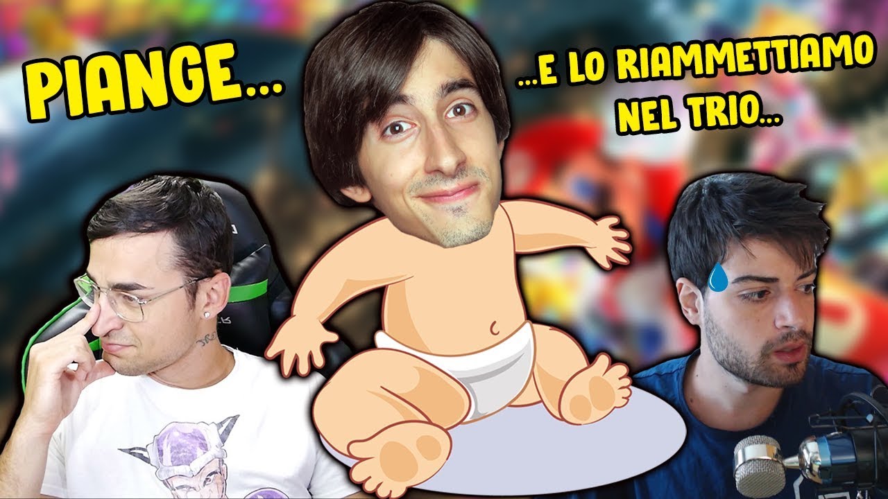 GiosephTheGamer PIANGE e lo RIAMMETTIAMO nel TRIO (per POCO) w/ TUBERANZA BLAZIKEN Mario Kart 8 ITA