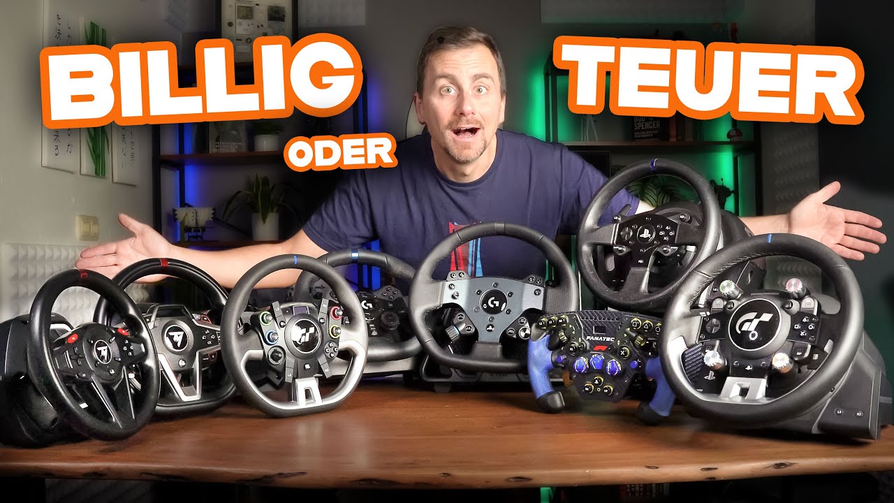 Sim Racing Lenkrad-Vergleich ► 200 bis 2000 Euro!