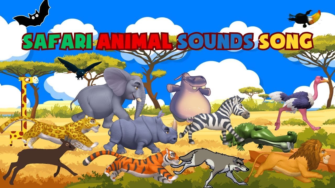 Safari Animal Sounds Song N30T1 | Animal Sounds Song for Kids | Kids TV Education