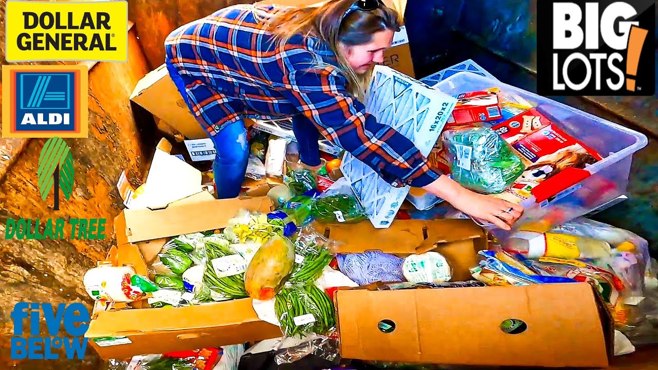 Dumpster Diving We HIT BIG On FREE FOOD FREE MERCHANDISE And Everything In Between