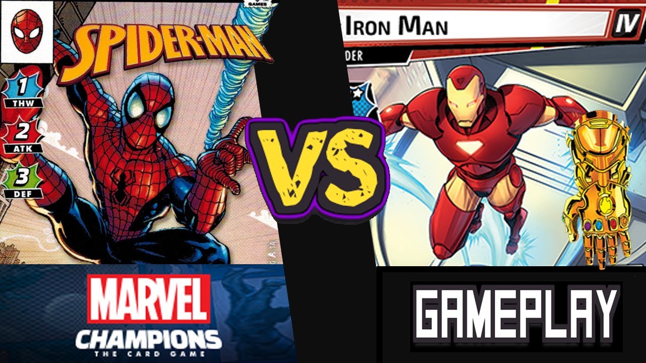 Spider-Man vs Iron Man (Expert) w/ INFINITY GAUNTLET | Marvel Champions Civil War Playthrough