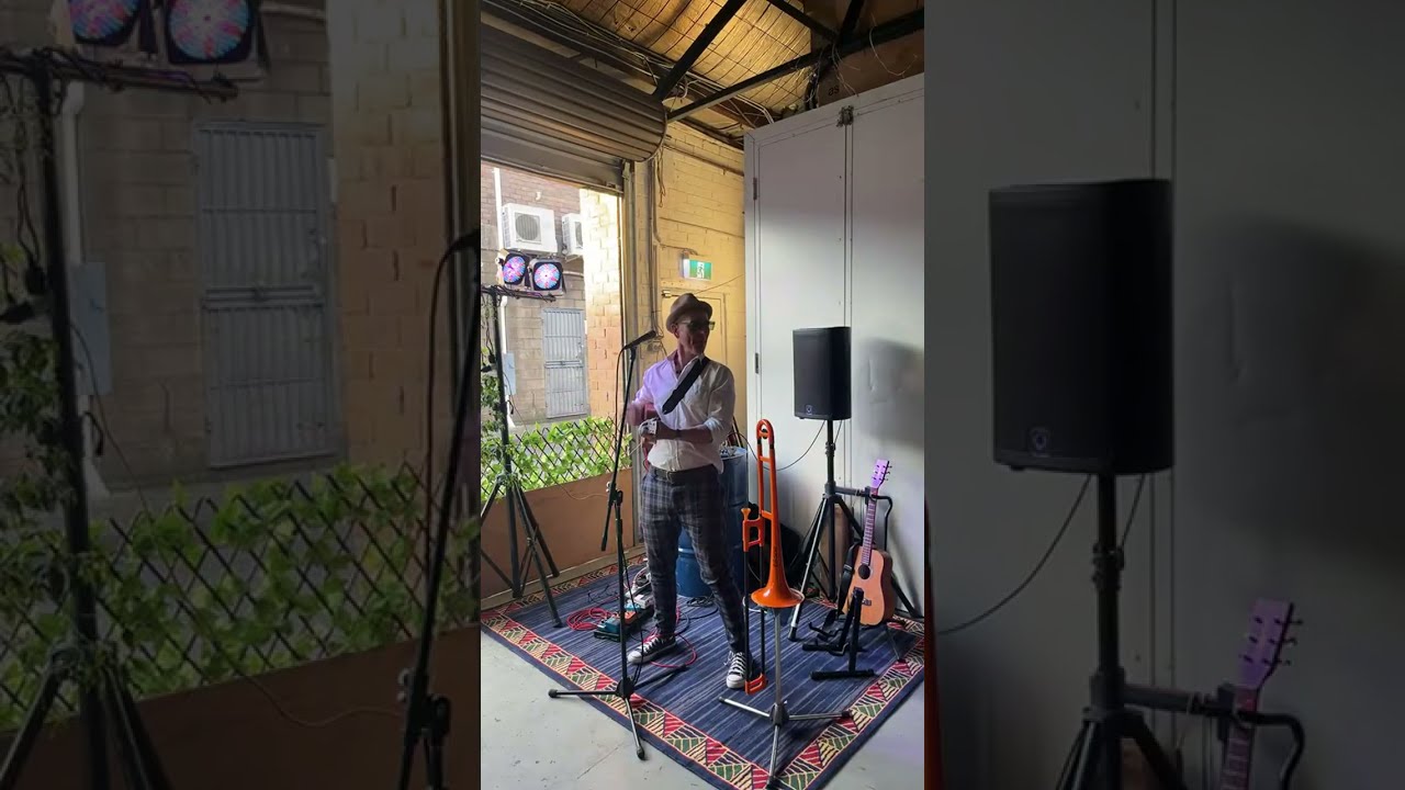 Slide McBride is live at 2halfs brewery in Alexandria 