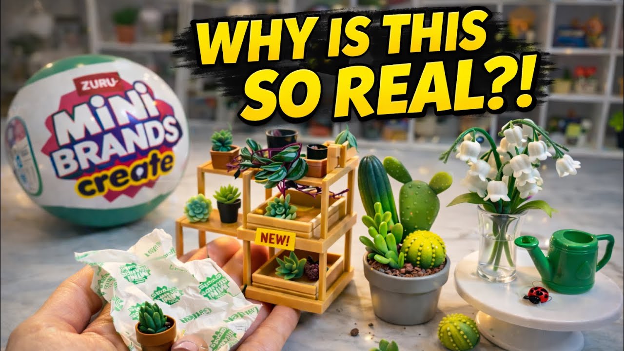 WHY IS THIS SO REAL?! Mini Brands Create Garden 🌿😱