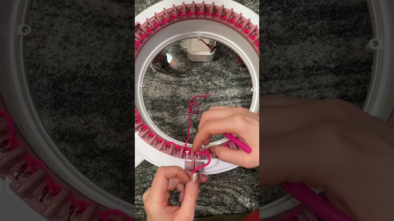 E Loop or E Wrap Cast On - Sentro Knitting Machine