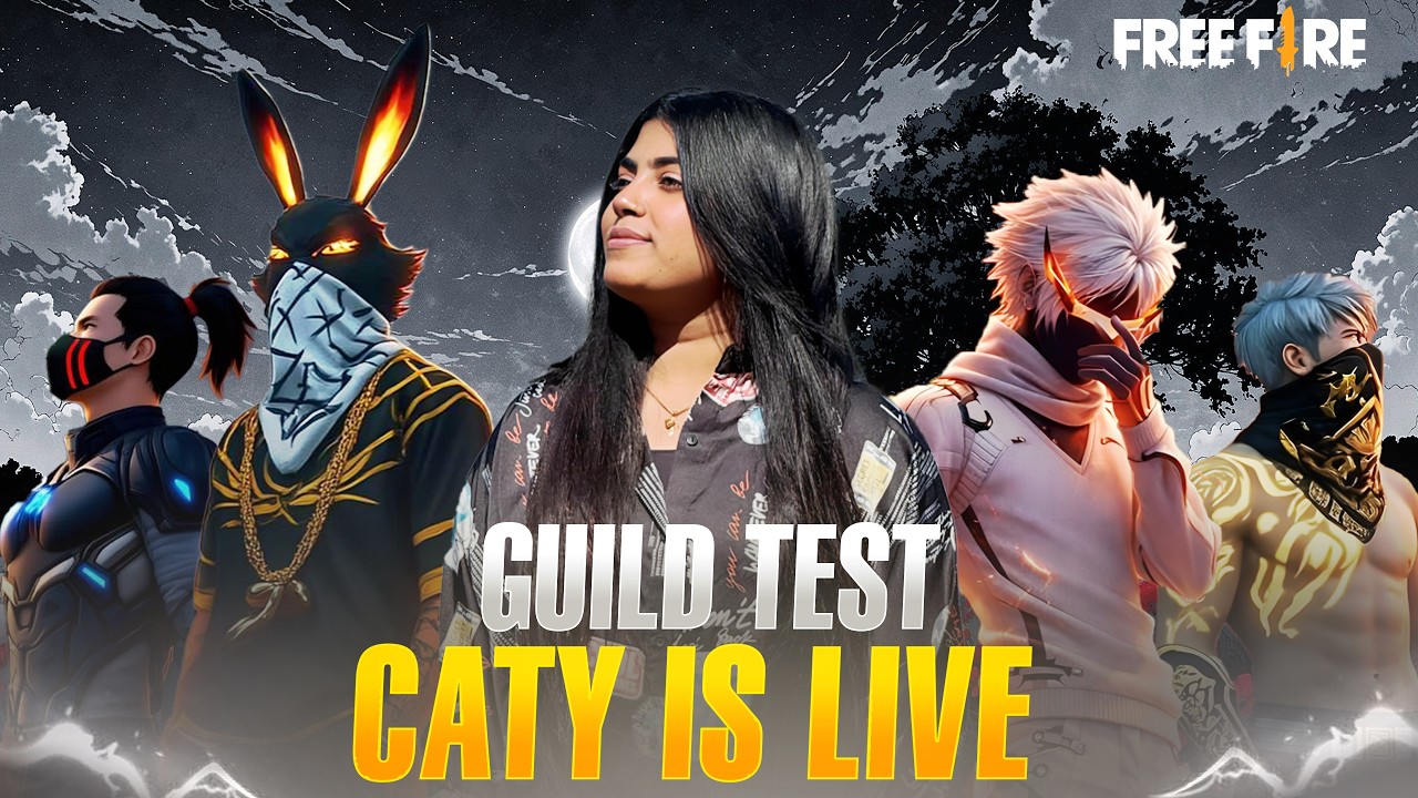 🔴Re-United Boys Guild Test ||Unlimited Rank Push❤️#7 ||CATY IS LIVE 🦋