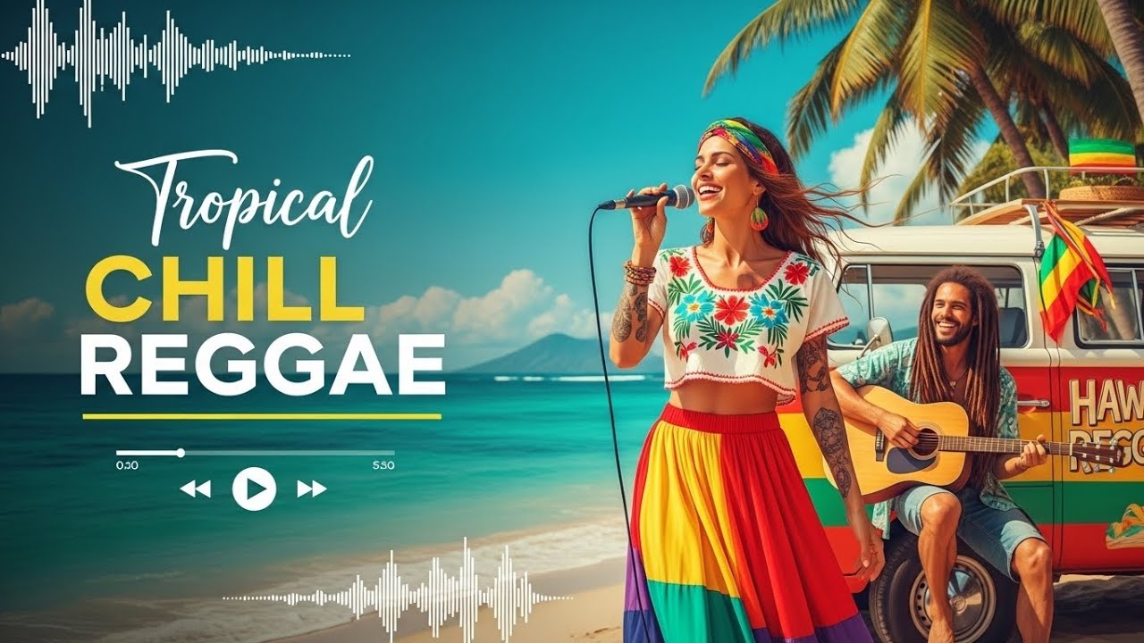 Hawaiian Relaxing Music Soft Ukulele Reggae Songs on the Peaceful Beach