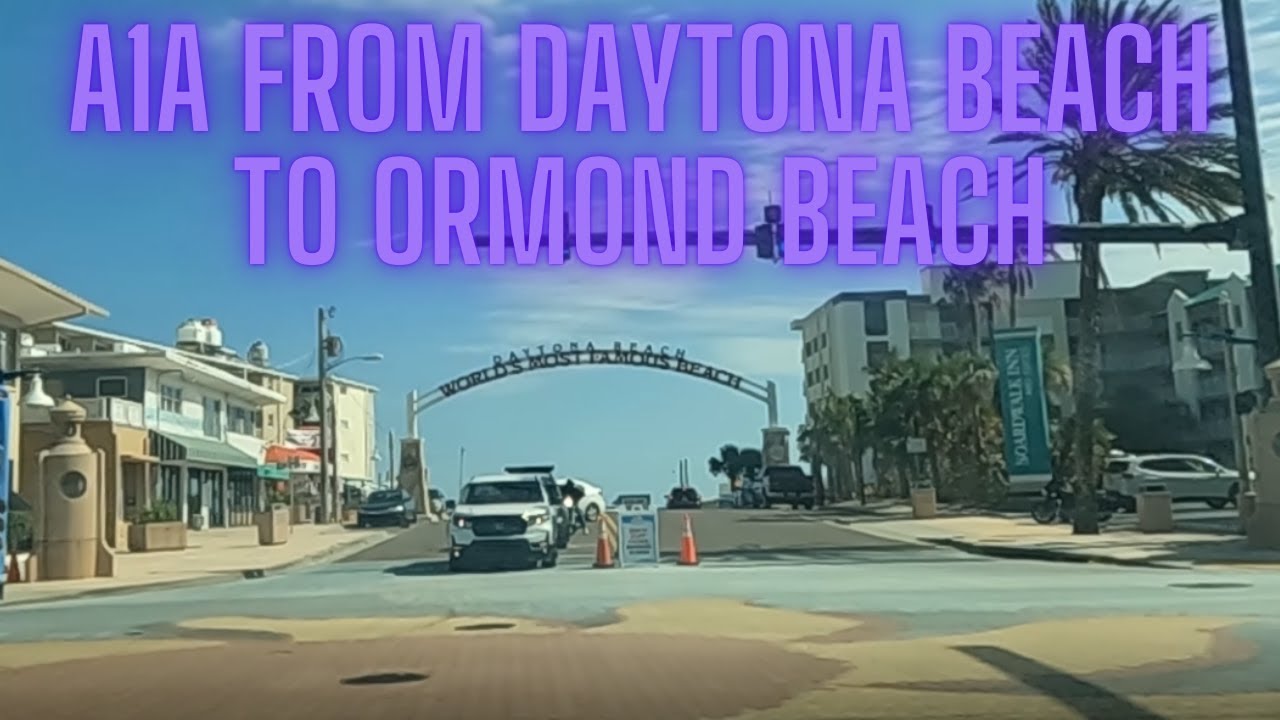 Drive down A1A from Daytona Beach to Ormond Beach October 2022.