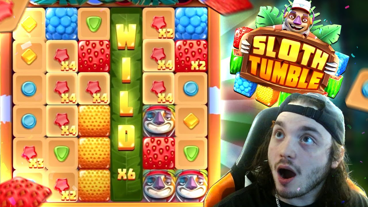 This *NEW* SLOT *SLOTH TUMBLE* from RELAX GAMING  IS INSANE!
