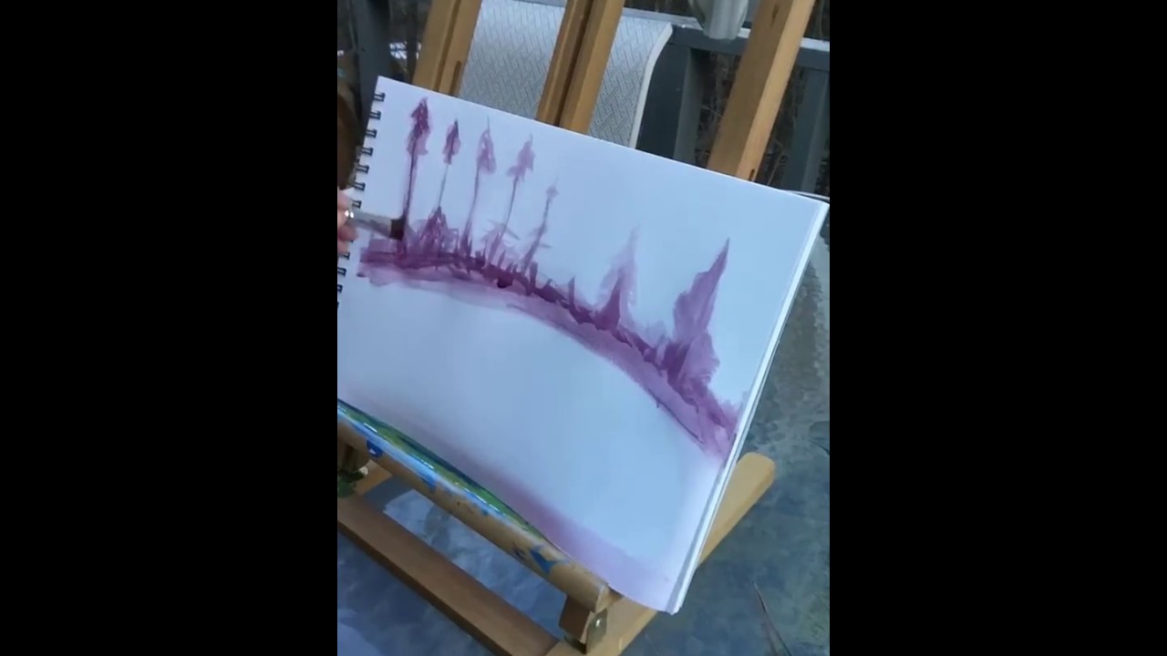 Gestural Art Painting Landscape