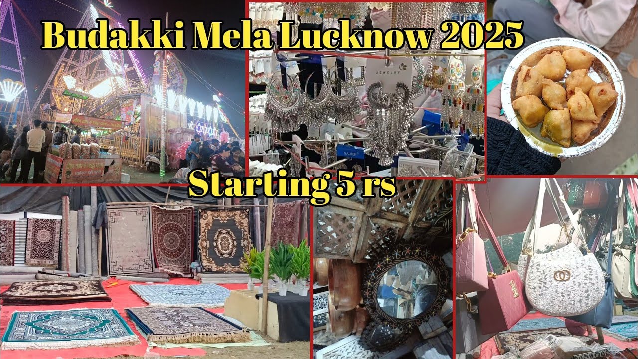 Budakki Mela Lucknow 2025 Full Tour|5 Rupay Se Shopping |Katki Mela Lucknow