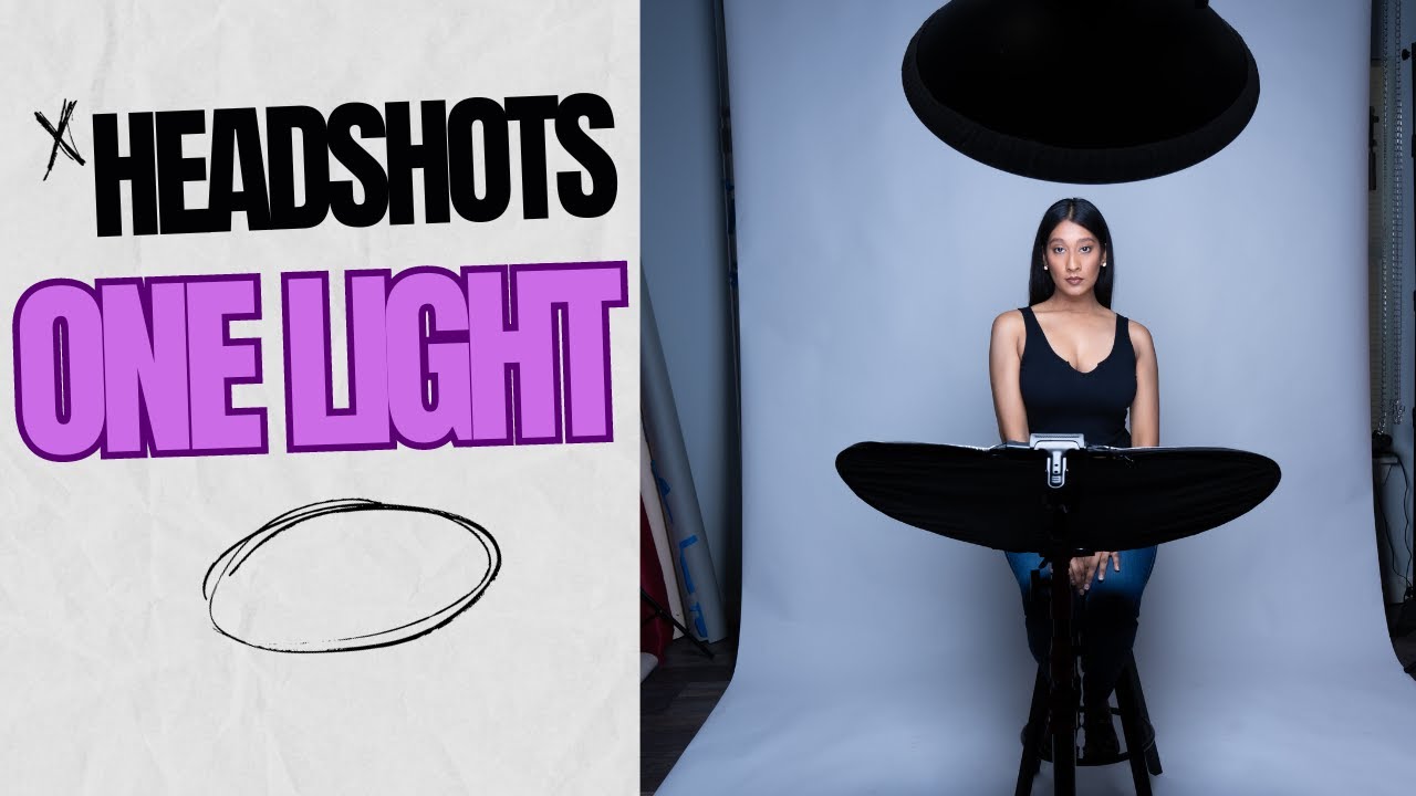 Create Professional Headshots Using Only One Light and a Beauty Dish [Behind the Scenes]