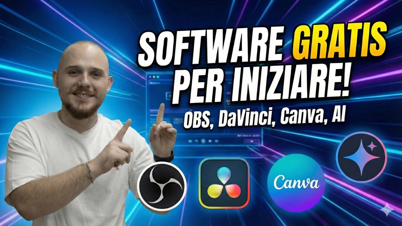 Starter Pack CONTENT CREATOR: I migliori Software GRATUITI per iniziare nel 2026!