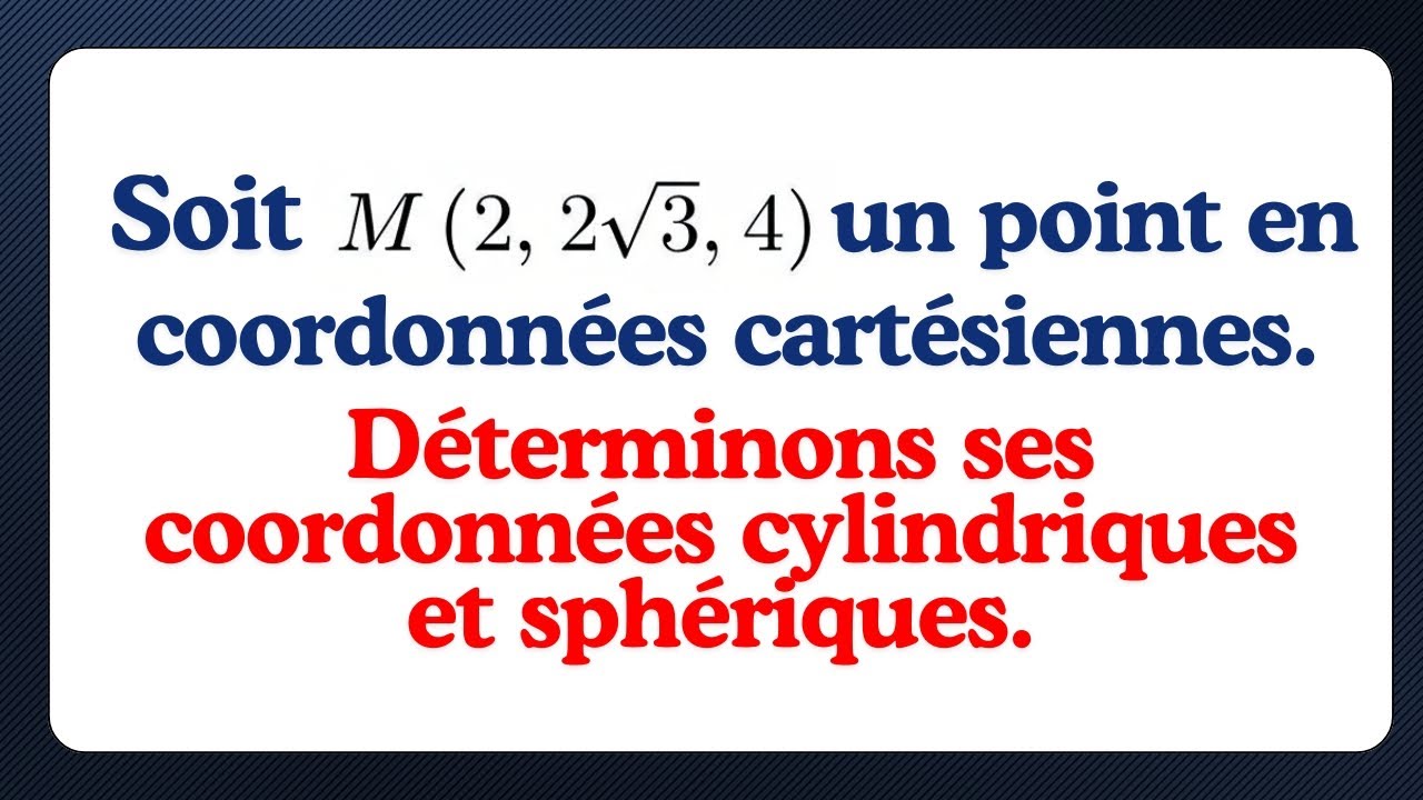 Transforme les coordonnées cartésiennes en cylindriques et sphériques facilement ! 🚀