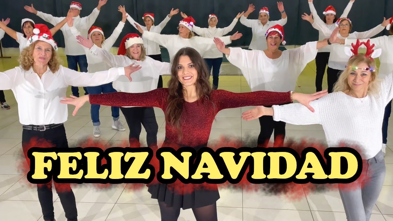 Feliz Navidad - Thalia - MERENGUE - Coreografia - Choreography-Baile en linea - DANCE - Ballo Natale