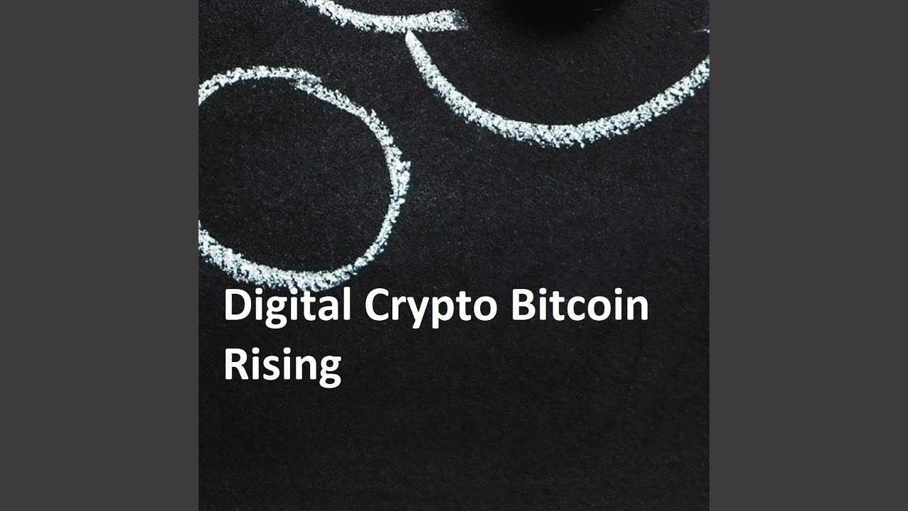 Digital Crypto Bitcoin Rising