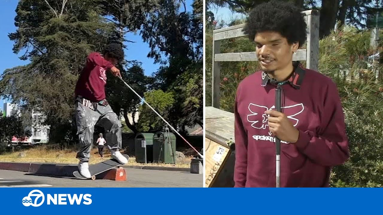 Blind San Francisco teen pursues professional skateboarding dream