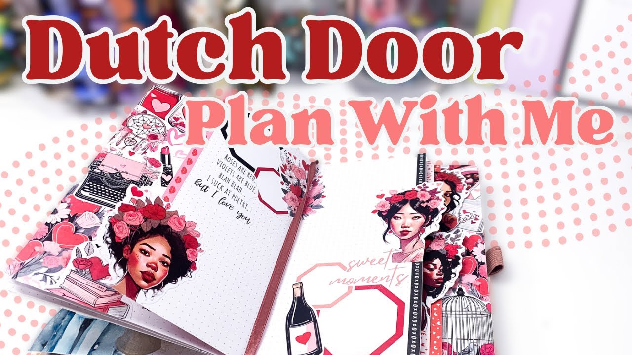 February Weekly Creative Journal Setup & Plan With Me 2024 [Dutch Door Spread]