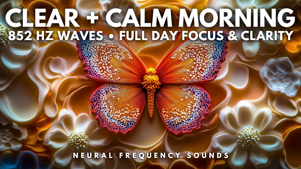 852 Hz • Positive Morning Energy ☀️ Wake Up Happy & Clear Negativity | Daily Meditation Music