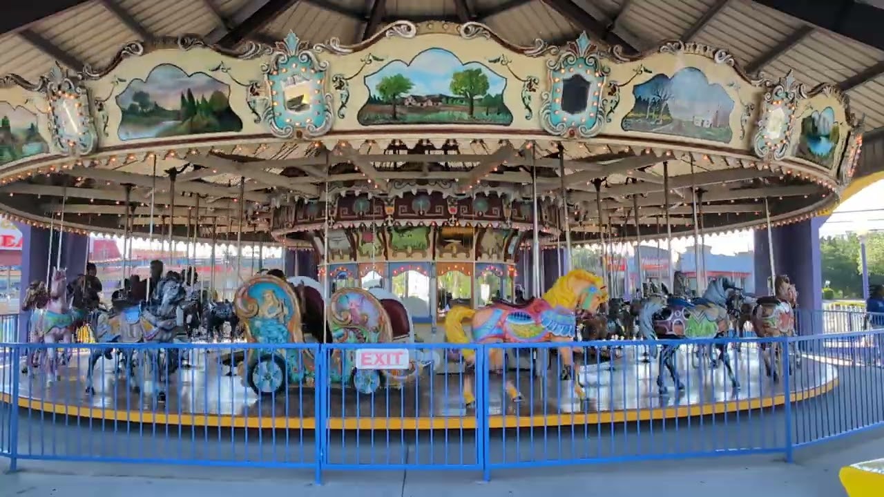 Philadelphia Toboggan Company Carousel #87 at Family Kingdom Myrtle Beach South Carolina.
