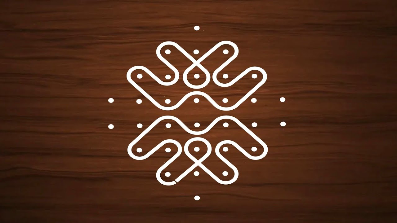 Beautiful rangoli designs | 8 to 2 dots rangoli | simple rangoli 