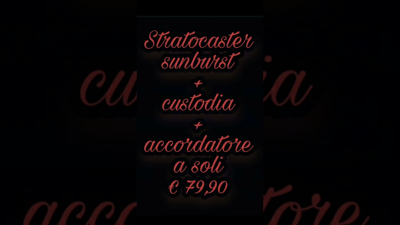 Stratocaster Sunburst Deviser + custodia + accordatore &euro; 79,90