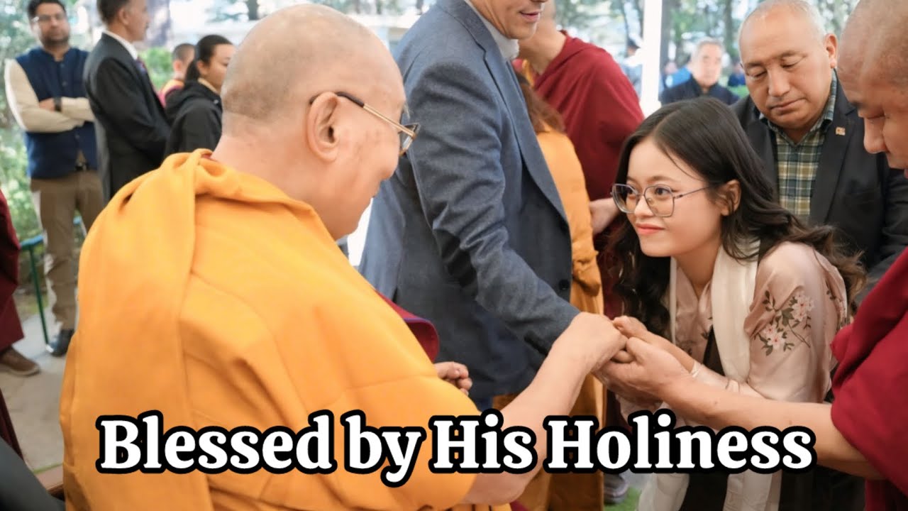 Blessed by His Holiness the XIV Dalai Lama 🙏 | My best moment in my life | #dalailama #travel 