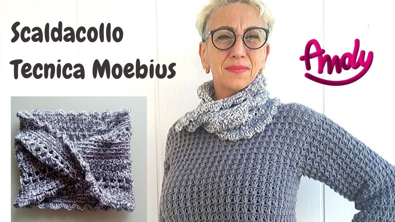 TUTORIAL Scaldacollo Tecnica Moebius   uncinetto semplice
