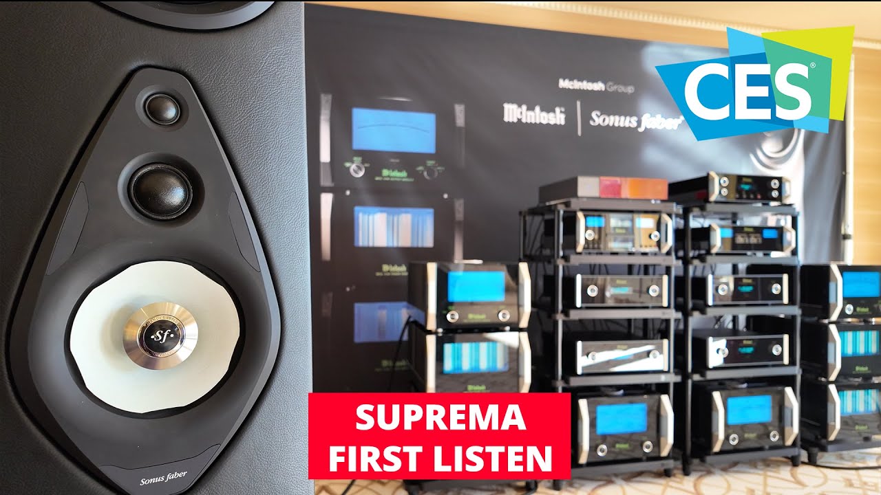 *First Listen* Sonus Faber Suprema & McIntosh MC2.1KW Monoblock Binaural Demo CES 2024