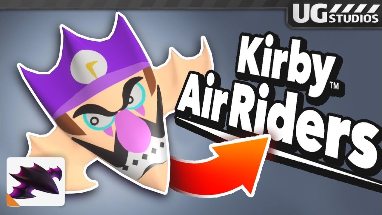 ⭐️WALUIGI in KIRBY AIR RIDERS