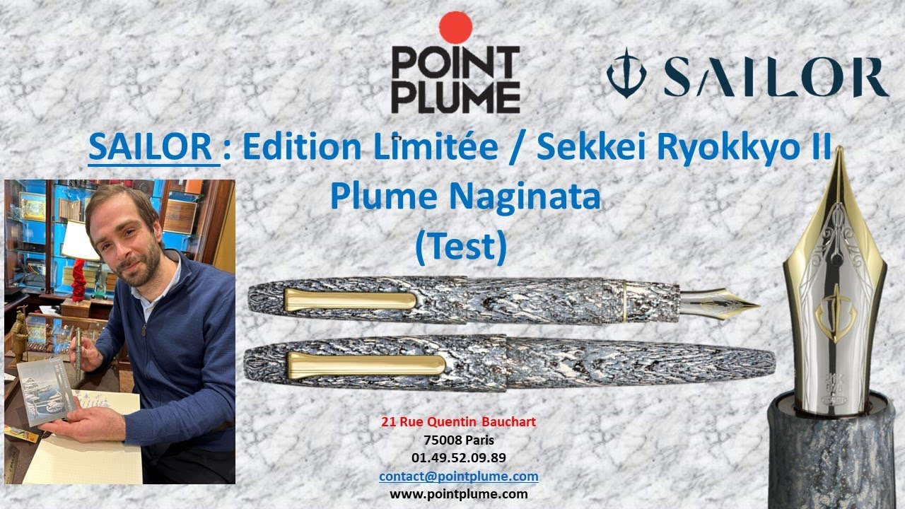 SAILOR : STYLO PLUME SEKKEI RYOKKYO II AVEC UNE PLUME NAGINATA