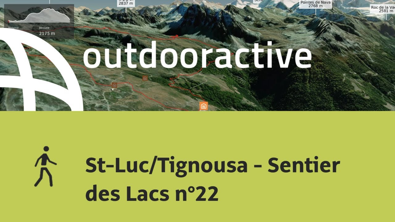 circuit de randonn&eacute;e - Valais: St-Luc/Tignousa - Sentier des Lacs n&deg;22