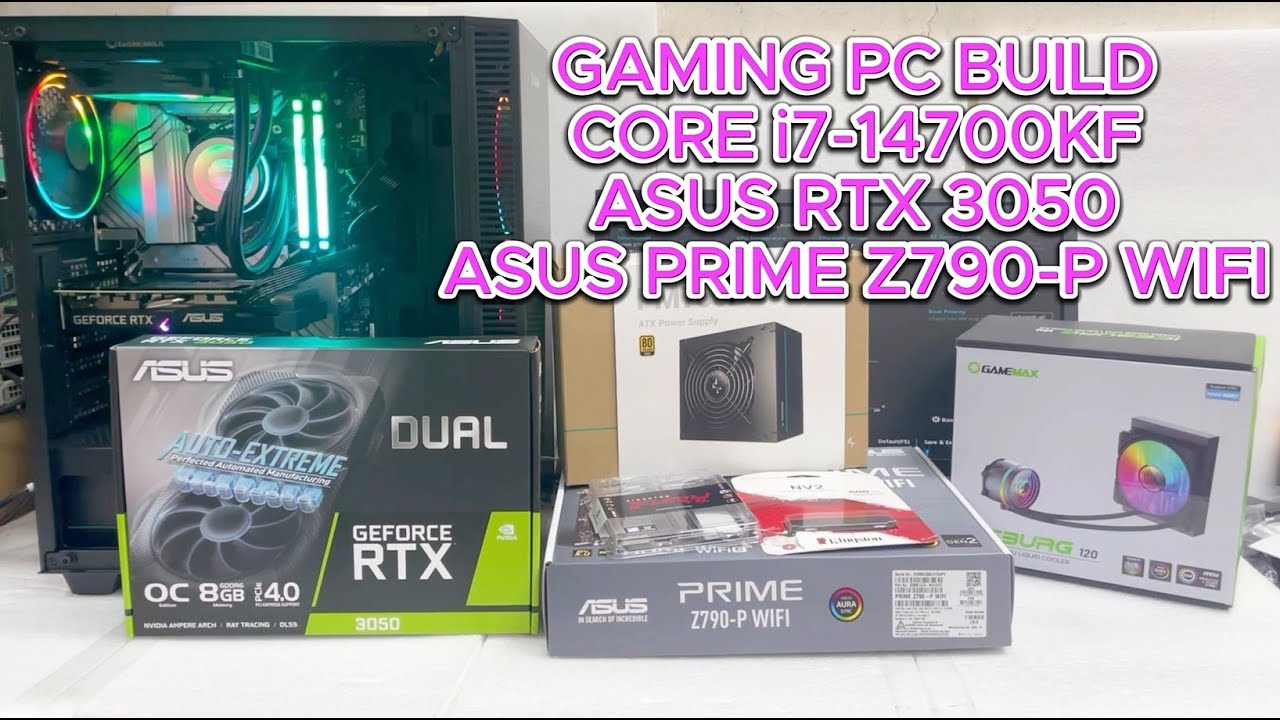 Gaming pc build i7-14700KF RTX 3050 | ASUS PRIME Z790-P WIFI | PC assembly tutorial