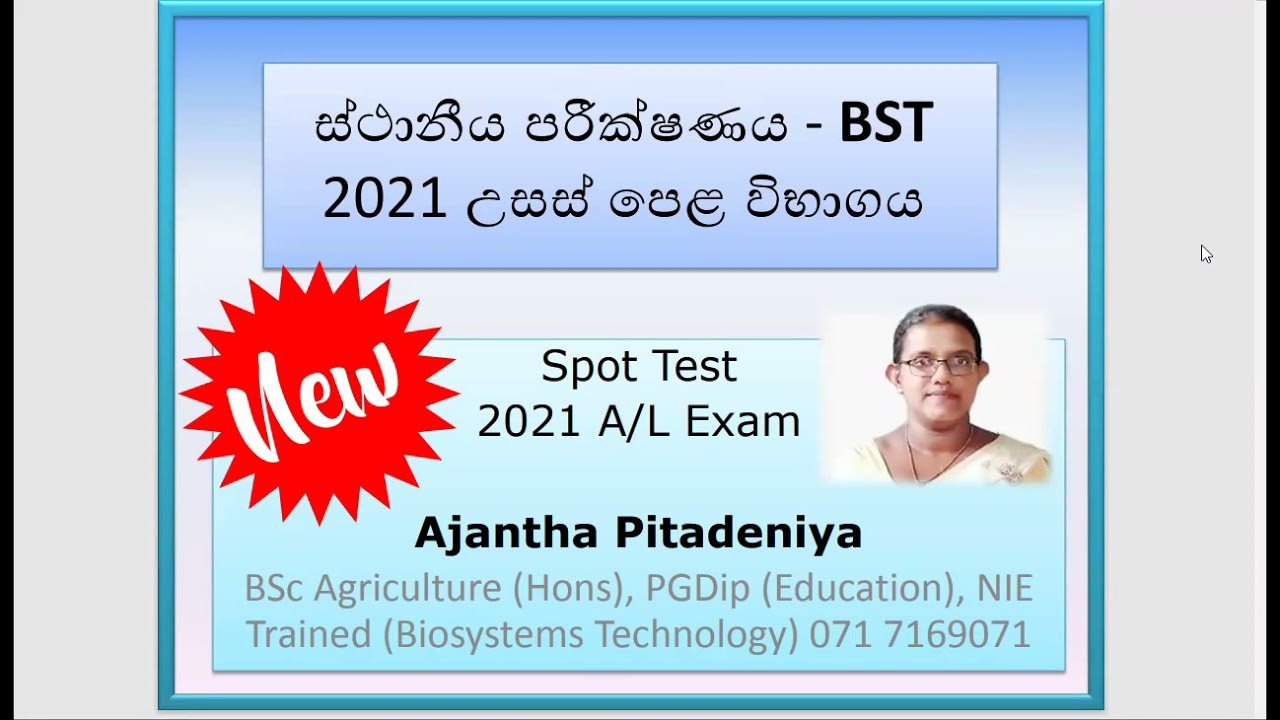 BST Spot Test