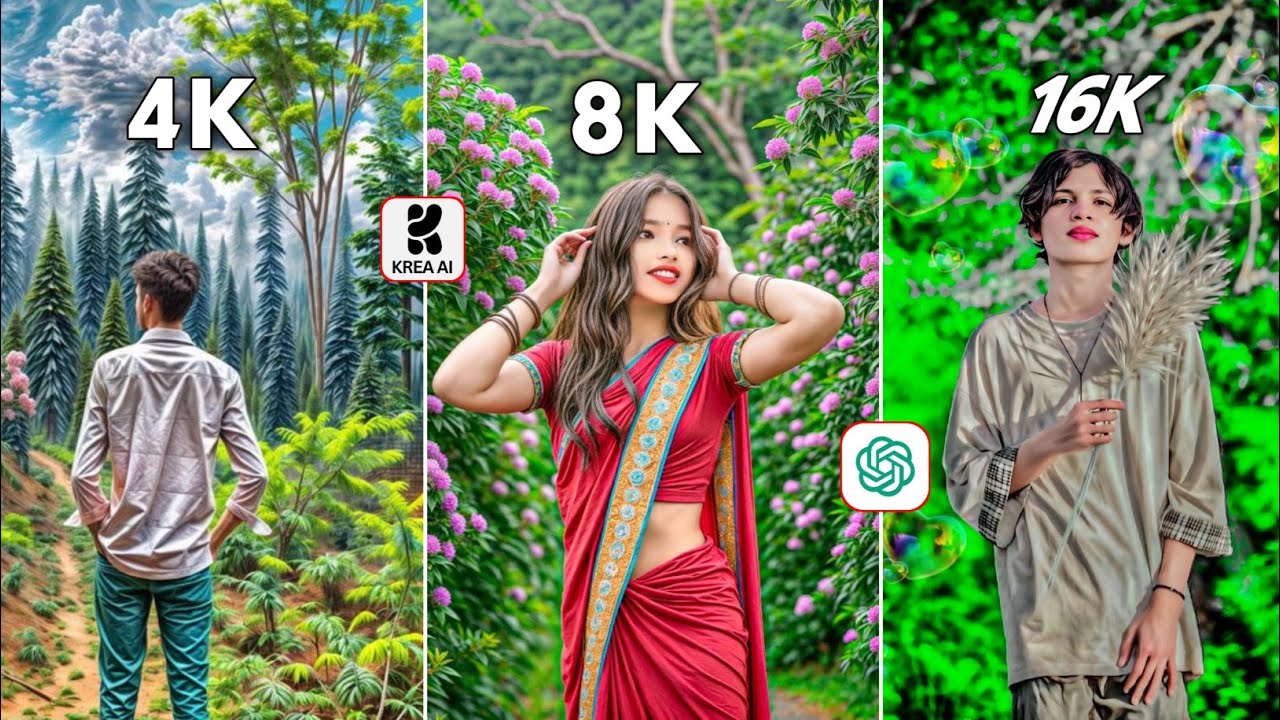 Trending 4k 8k 16k Quality Photo Editing | high quality 16k photo editing kaise kare | One Click 🔥