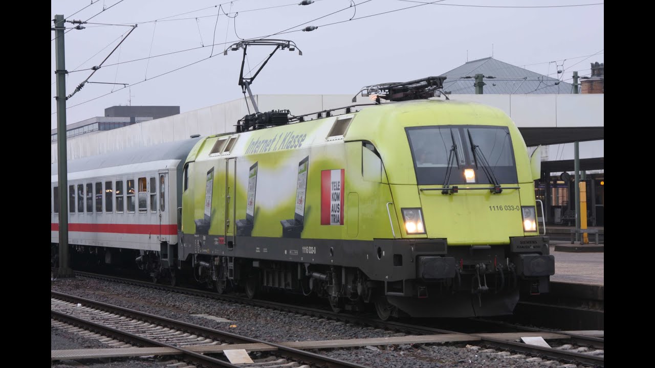 1116 033-0 Telekom Austria Ausfahrt mit IC 2083 Königssee in Hannover Hbf