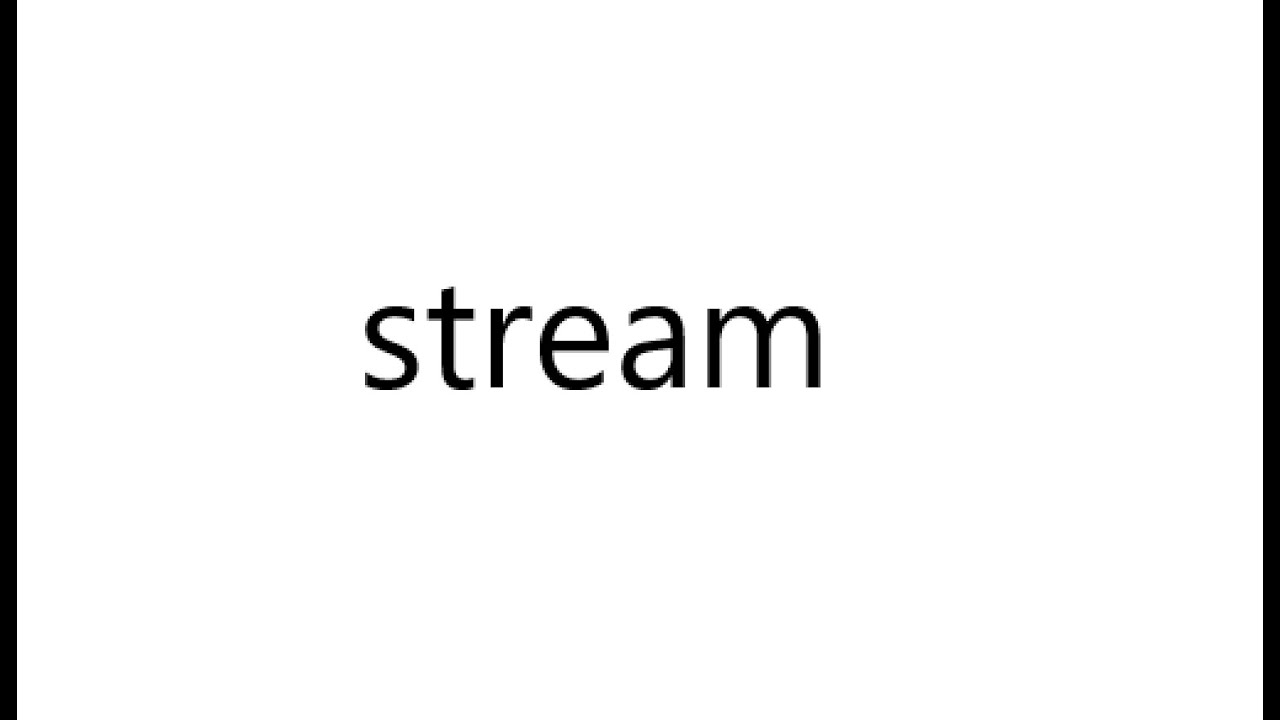 THIS STREAM WILL CONTAIN A STREAM