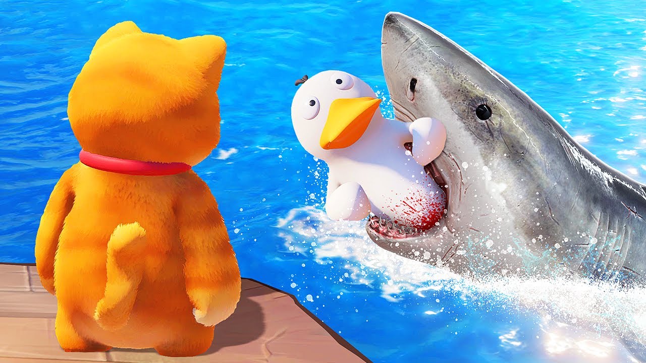 Feeding My Friend to a SHARK in Party Animals