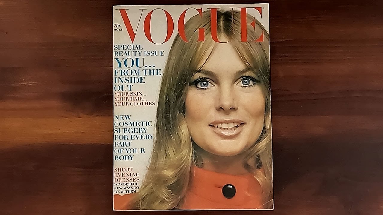 1969 October 1 ASMR Magazine Flip Through: Vogue Jean Shrimpton, Raquel Welch, Veruschka