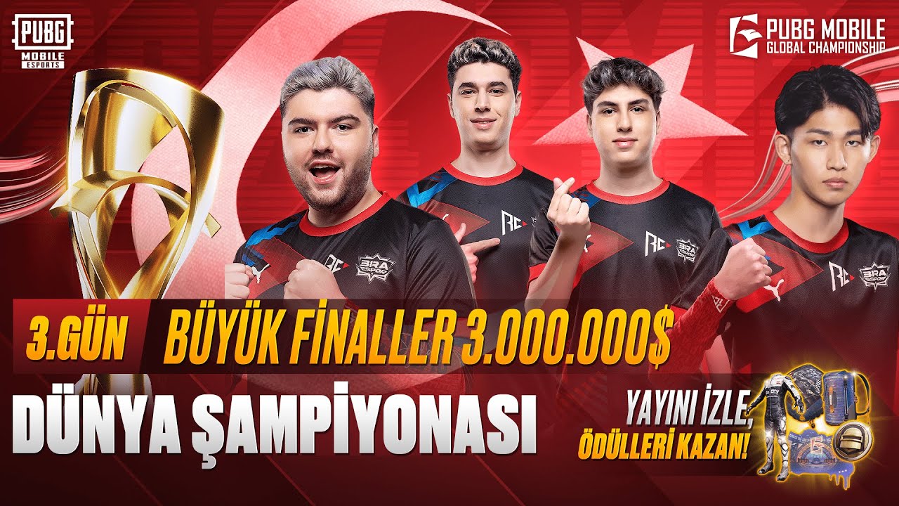 [TR] 2024 PMGC Büyük Finaller | 3. GÜN | PUBG MOBILE Global Championship