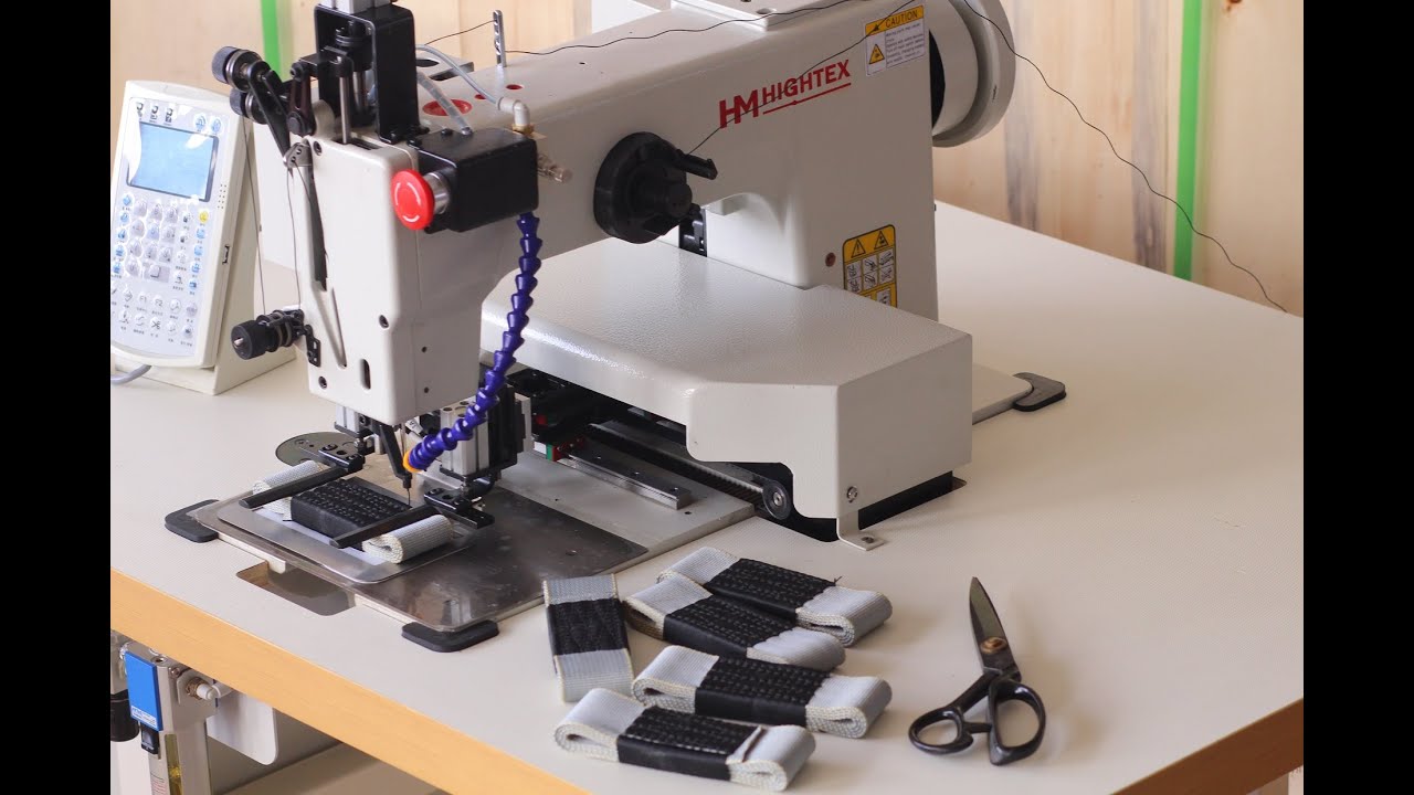 Automatic bar tack pattern sewing machine for fall arrest safety harness (to India)
