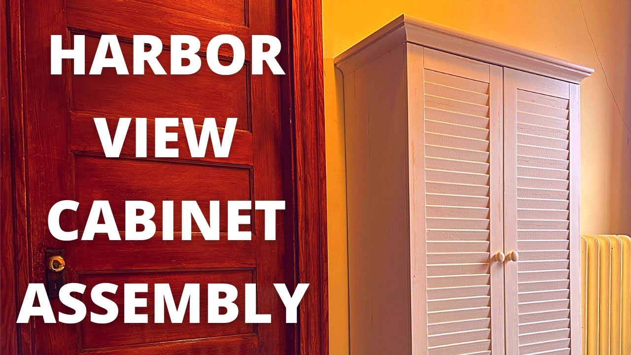 Sauder Harbor View Storage Cabinet Assembly | Bredevoort Armoire | Pemberly Row Contemporary Storage
