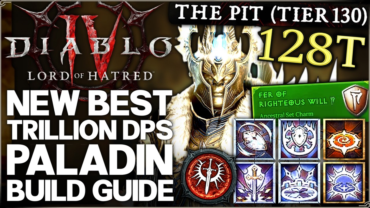 Diablo 4 - Новый лучший билд паладина с 10 триллионами урона - Руководство по прохождению 125 уро...